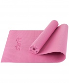 Коврик для йоги и фитнеса 173x61x0,8см Star Fit PVC FM-101 розовый пастель