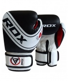 Перчатки боксерские RDX KIDS WHITE/BLACK JBG-4B-6oz, 6 oz