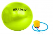 Мяч для фитнеса d75cм Bradex Фитбол-75 с насосом SF 0721 салатовый