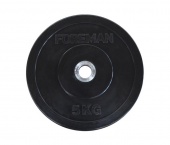 Диск бампированный обрезиненный Foreman D50 мм 20 кг FM/BM-20 черный