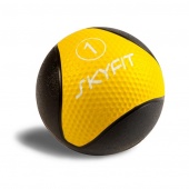 Медицинский мяч 1 кг SkyFit SF-MB1k черный-желтый
