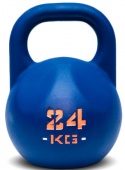 Гиря IDOL Action 24 кг, синяя с прокрашенным логотипом