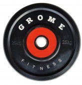 Диск обрезиненный Grome Fitness WP-080 25кг