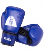 Перчатки боксерские Green Hill Silver BGS-2039, 12oz, к/з, синий