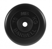 Диск обрезиненный d26мм MB Barbell MB-PltB26-10 10кг черный