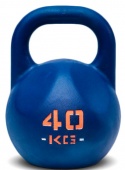 Гиря IDOL Action 40 кг, синяя с прокрашенным логотипом
