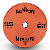 Диск бамперный IDOL Action D50мм Оранжевый 15 кг
