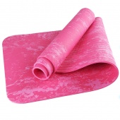 Коврик для йоги Sportex ТПЕ 183х61х0,6 см B34524 TPEM6-105 розовый гранит