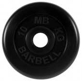 Диск обрезиненный d51мм MB Barbell MB-PltB51-10 10кг черный