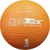 Мяч набивной Inex Medicine Ball, 1 кг IN-RMB1 Оранжевый