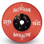 Диск бамперный IDOL Action соревновательный 25 кг красный