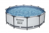 Каркасный бассейн круглый 366х100см+фильтр-насос Bestway Steel Pro Мах 56260