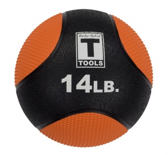 Тренировочный мяч 6,4 кг (14lb) премиум Body Solid BSTMBP14