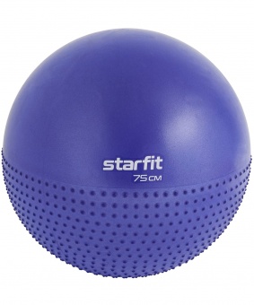 Фитбол полумассажный Core d75см Star Fit GB-201 темно-синий