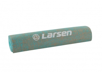 Коврик для фитнеса и йоги Larsen джутовый бирюзовый р183х61х0,5см